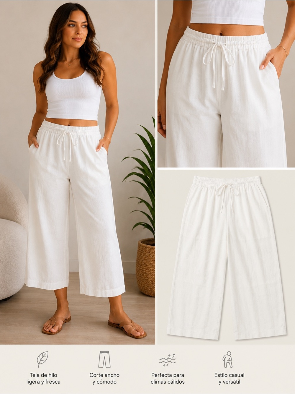 Cream Pants